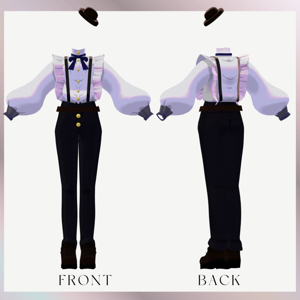【無料】紳士服 Aristochic|VRChat想定3D衣装