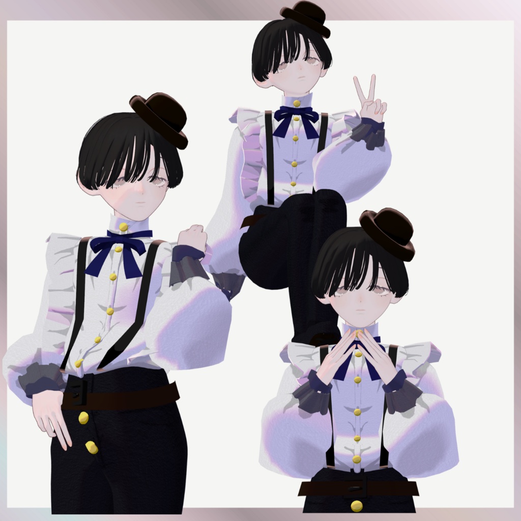 【無料】紳士服 Aristochic|VRChat想定3D衣装