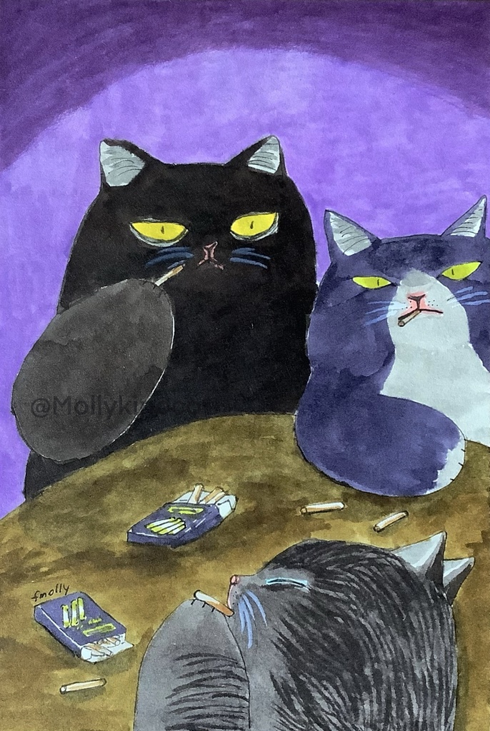 アナログ原画　ココアシガレット