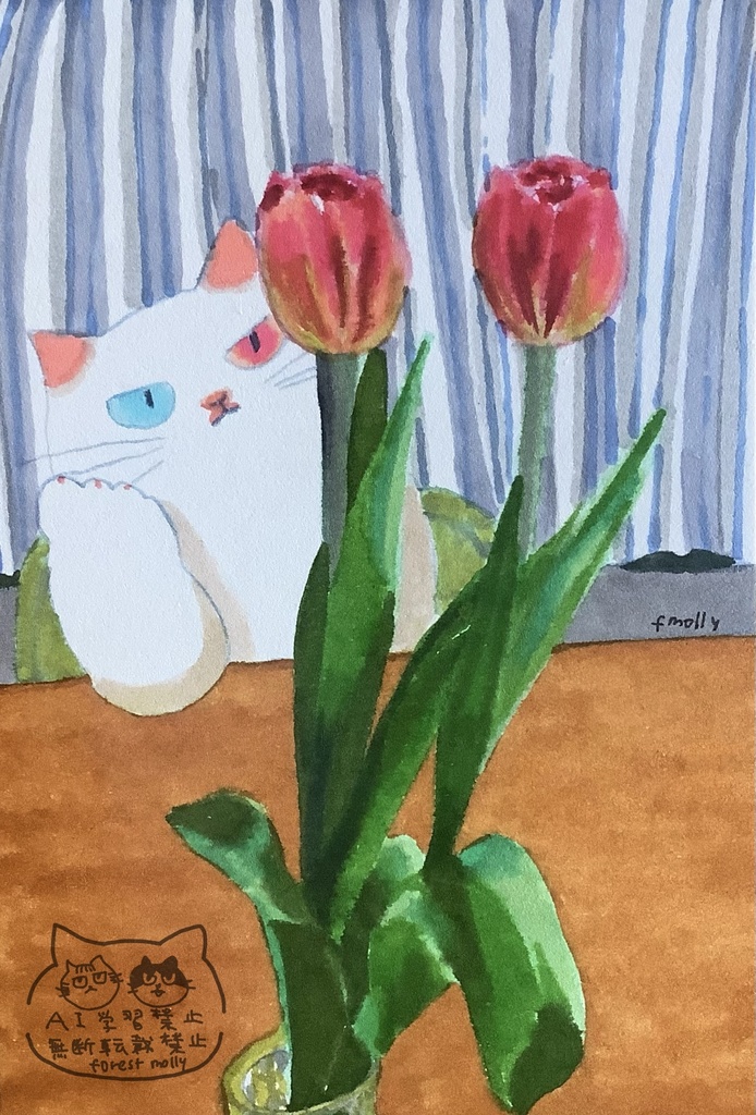 アナログ原画　愛でる　※フレームなし