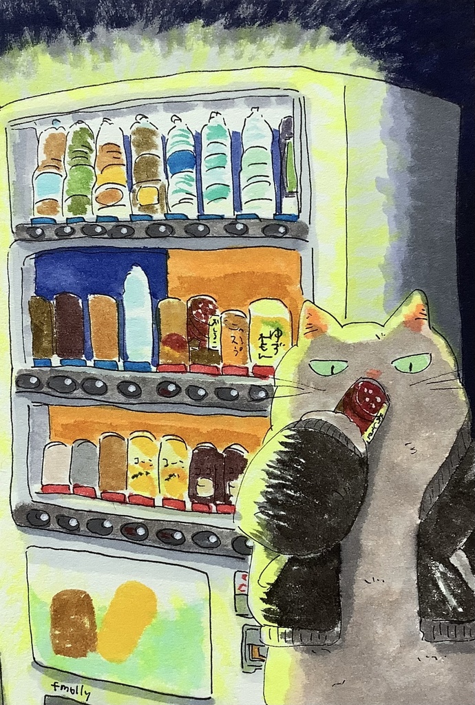 アナログ原画　おしるこの気分