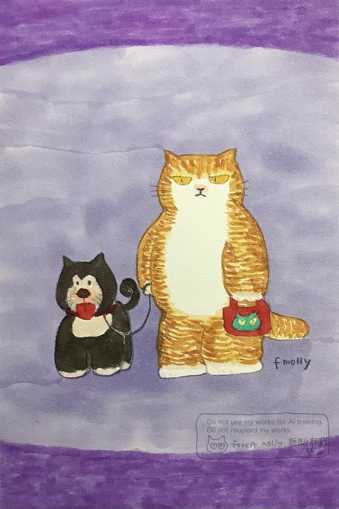 アナログ原画　さんぽ　