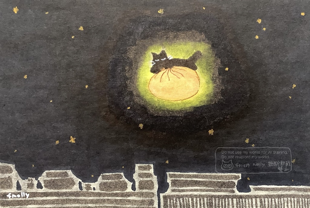 アナログ原画　肉まんnight