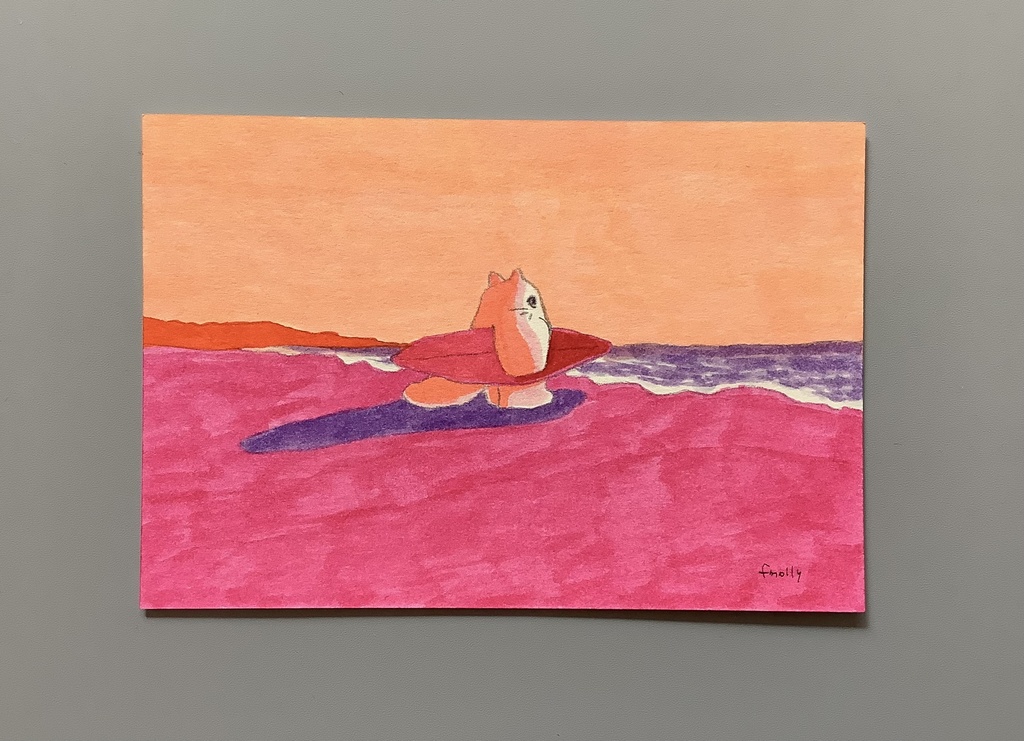 アナログ原画　stand  フレームなし