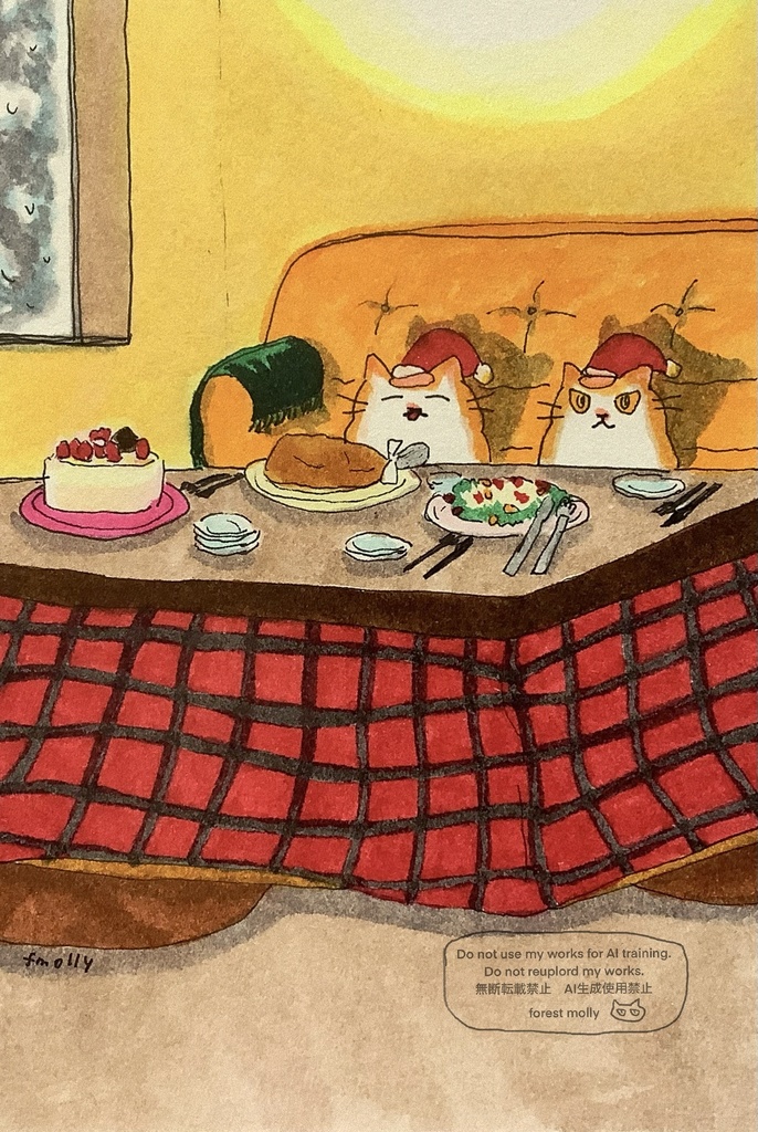 アナログ原画　メリークリスマス