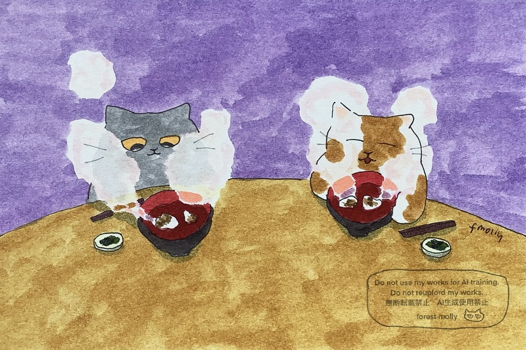 アナログ原画　おしるこ