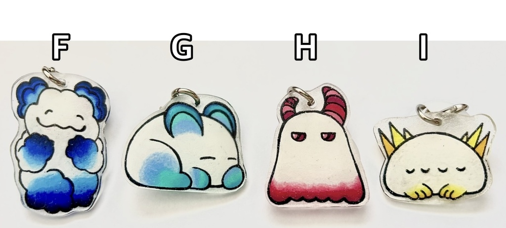 めじるしキーホルダー F•G•H•I