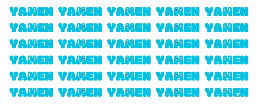 やめん。オリジナルロゴロゴトートバッグ(L)