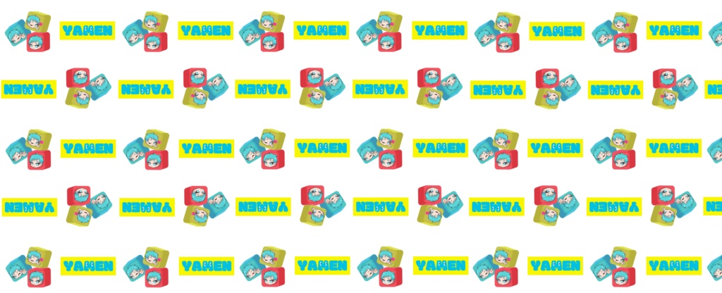 やめん。オリジナルスタンプキューブポーチ