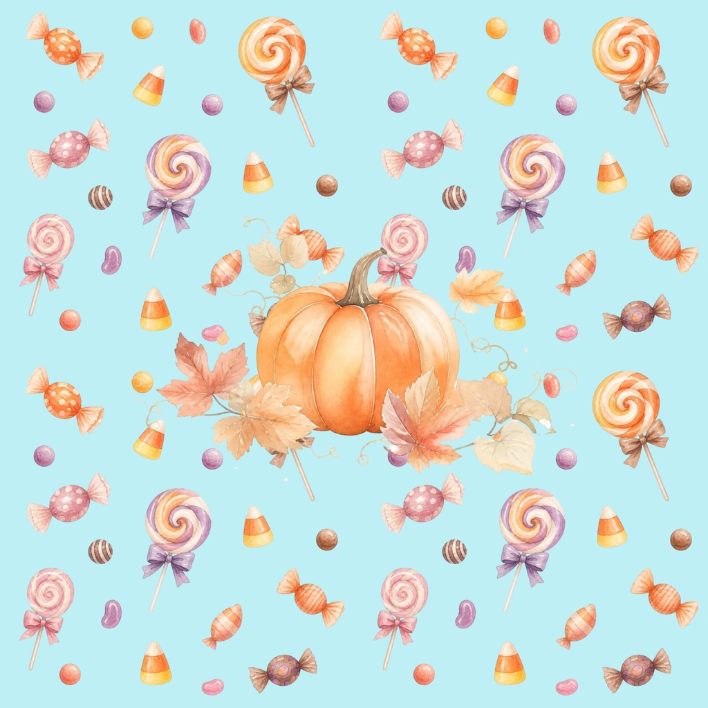ハロウィン水彩画風10種類セット
