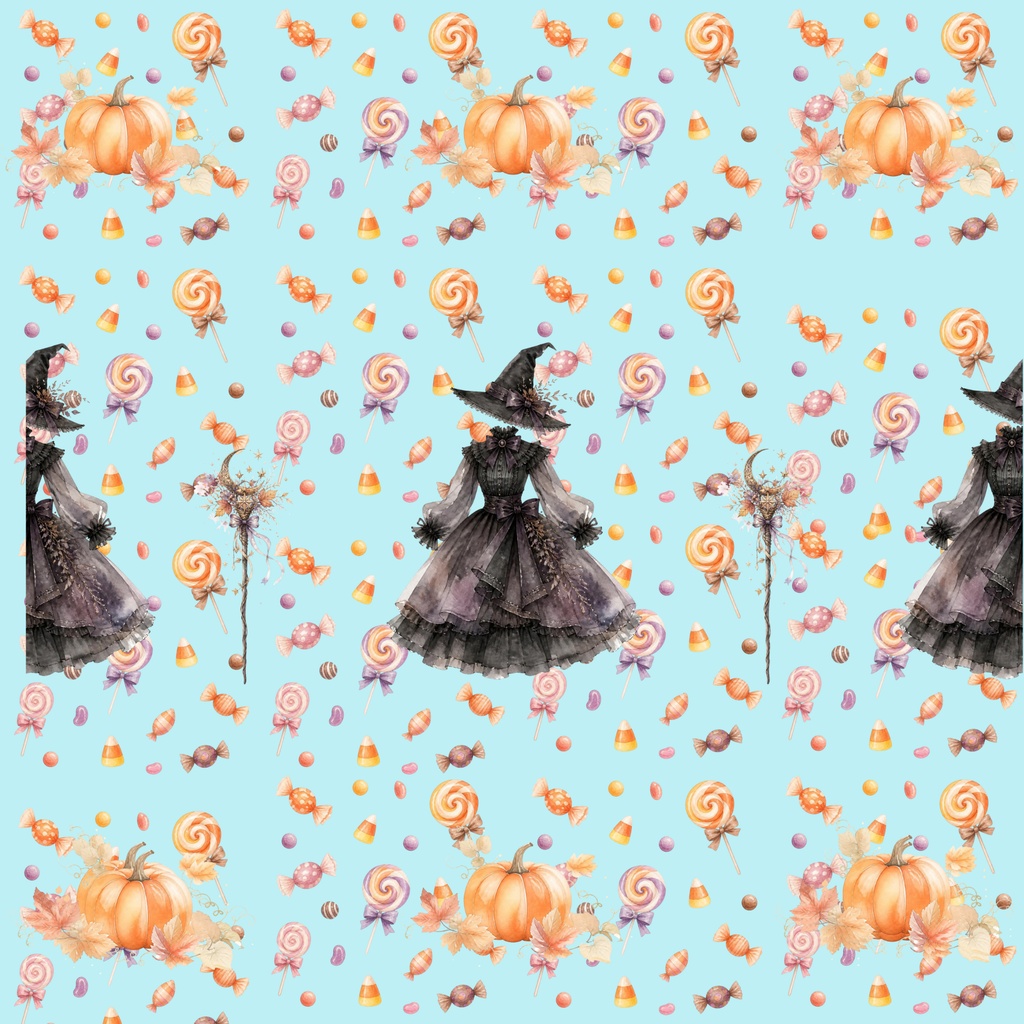 ハロウィン水彩画風10種類セット