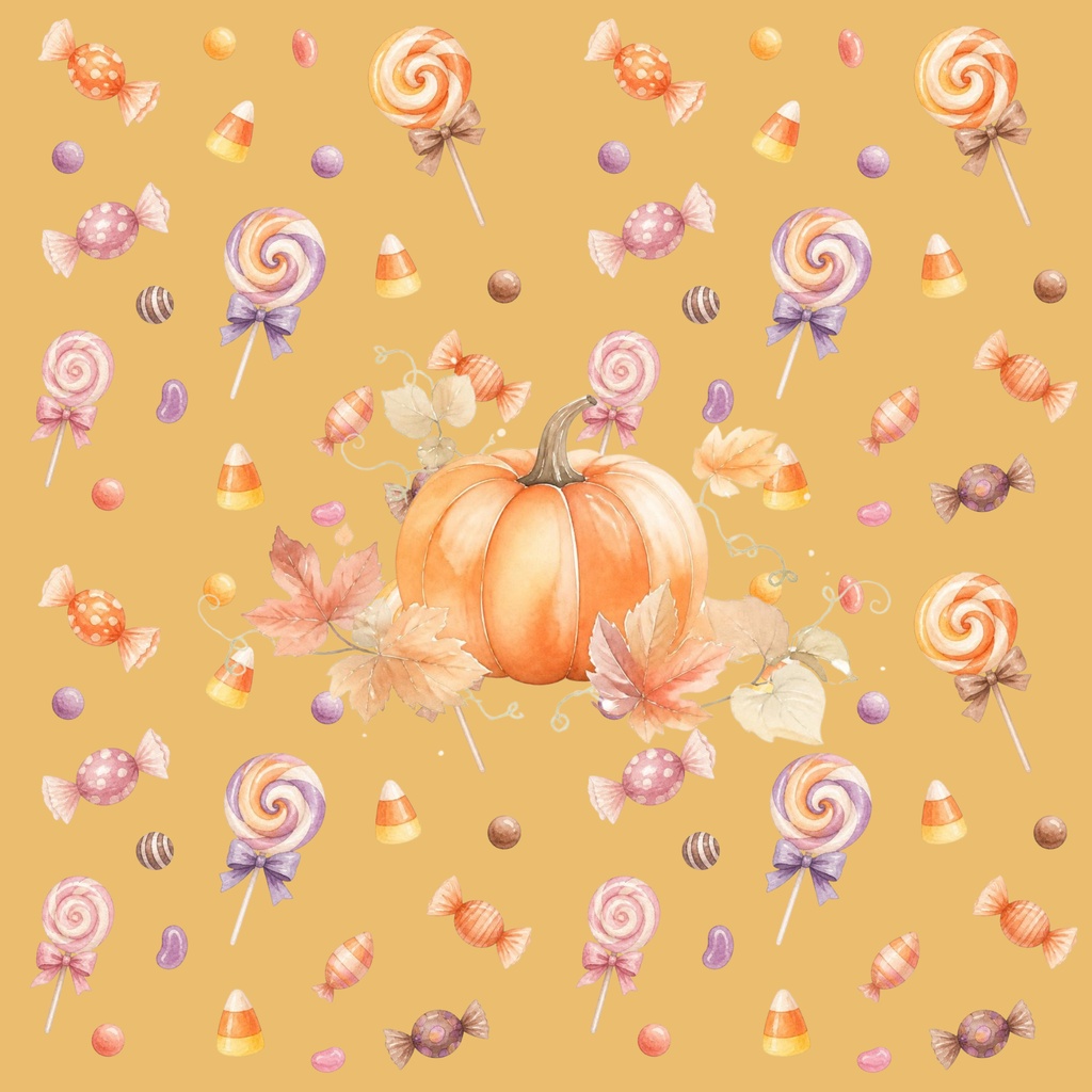 ハロウィン水彩画風10種類セット