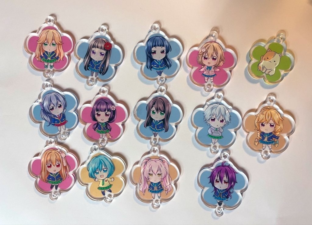 GFつながるアクリルキーホルダー