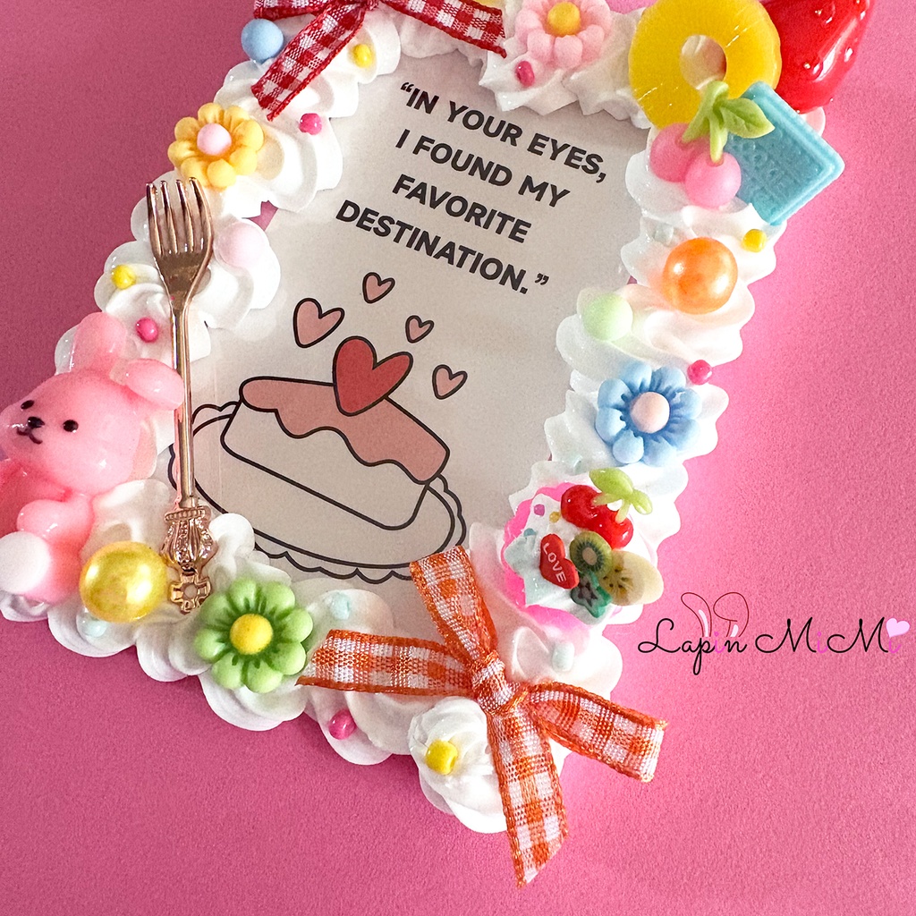 ホイップデコ 硬質トレカケース チェキ うさぎ デザート スウィート お菓子 ポップ かわいい カード ケース