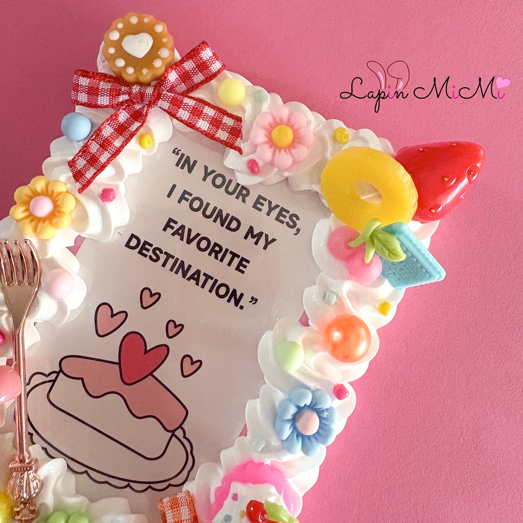 ホイップデコ 硬質トレカケース チェキ うさぎ デザート スウィート お菓子 ポップ かわいい カード ケース