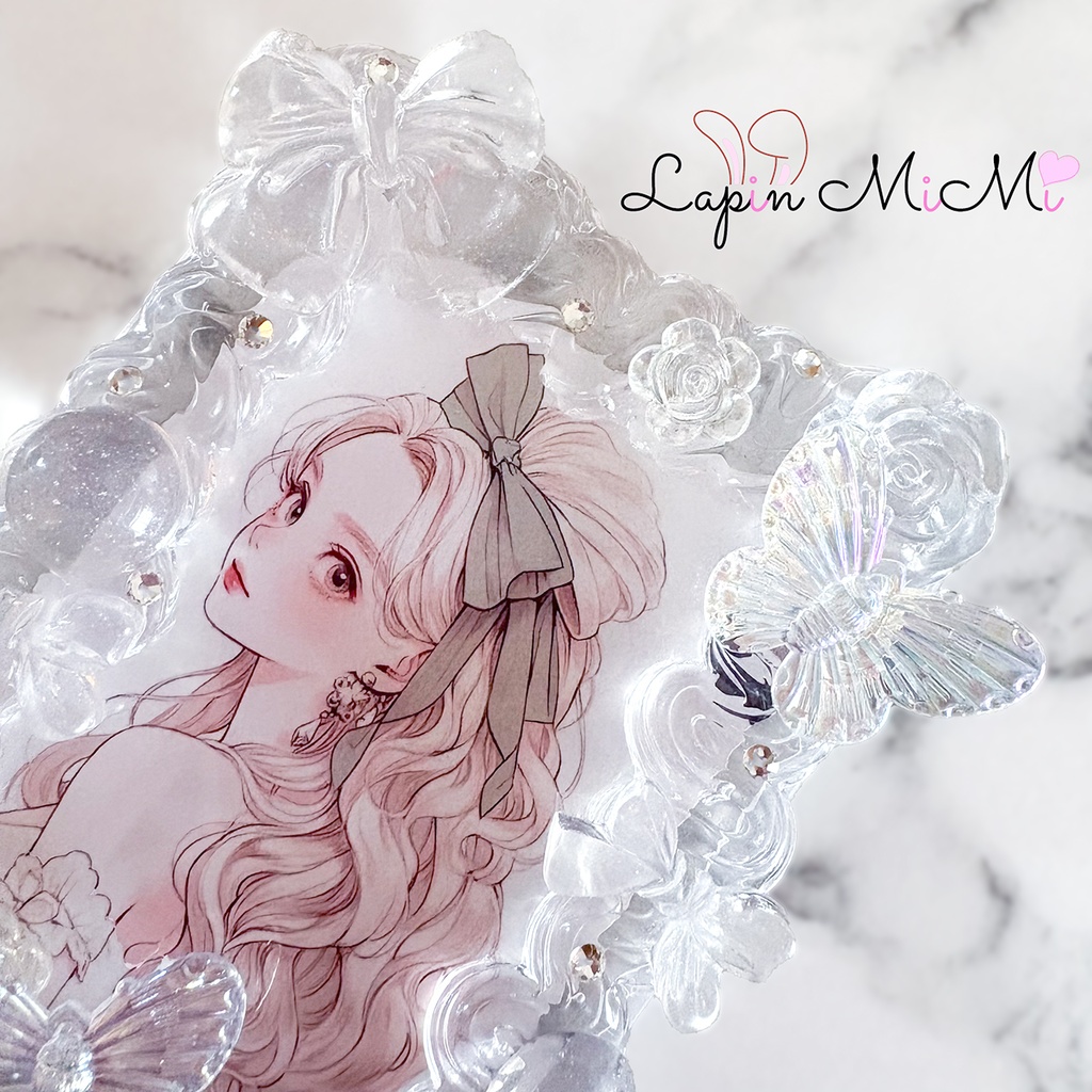 高透明 ホイップデコ 硬質トレカケース チェキ クリア ラメ 上品 きれい カード ケース