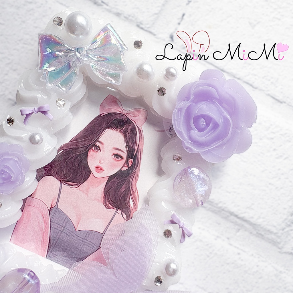 白 クリア うねうね ホイップデコ 硬質トレカケース B8 パープル 薔薇 シフォン 蝶 クリア 上品 カード ケース