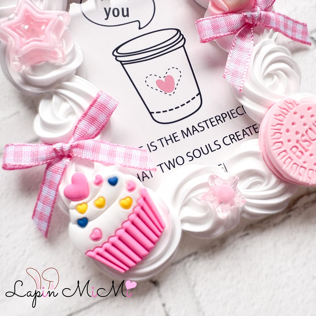 【現品のみ】白 ホイップデコ 硬質トレカケース B8 ピンク 水色 グリーン チェック リボン ポップ クッキー 女の子 平成 カード ケース