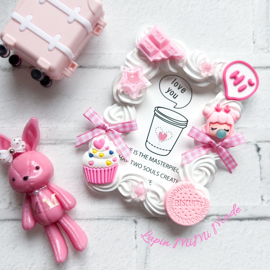 【現品のみ】白 ホイップデコ 硬質トレカケース B8 ピンク 水色 グリーン チェック リボン ポップ クッキー 女の子 平成 カード ケース