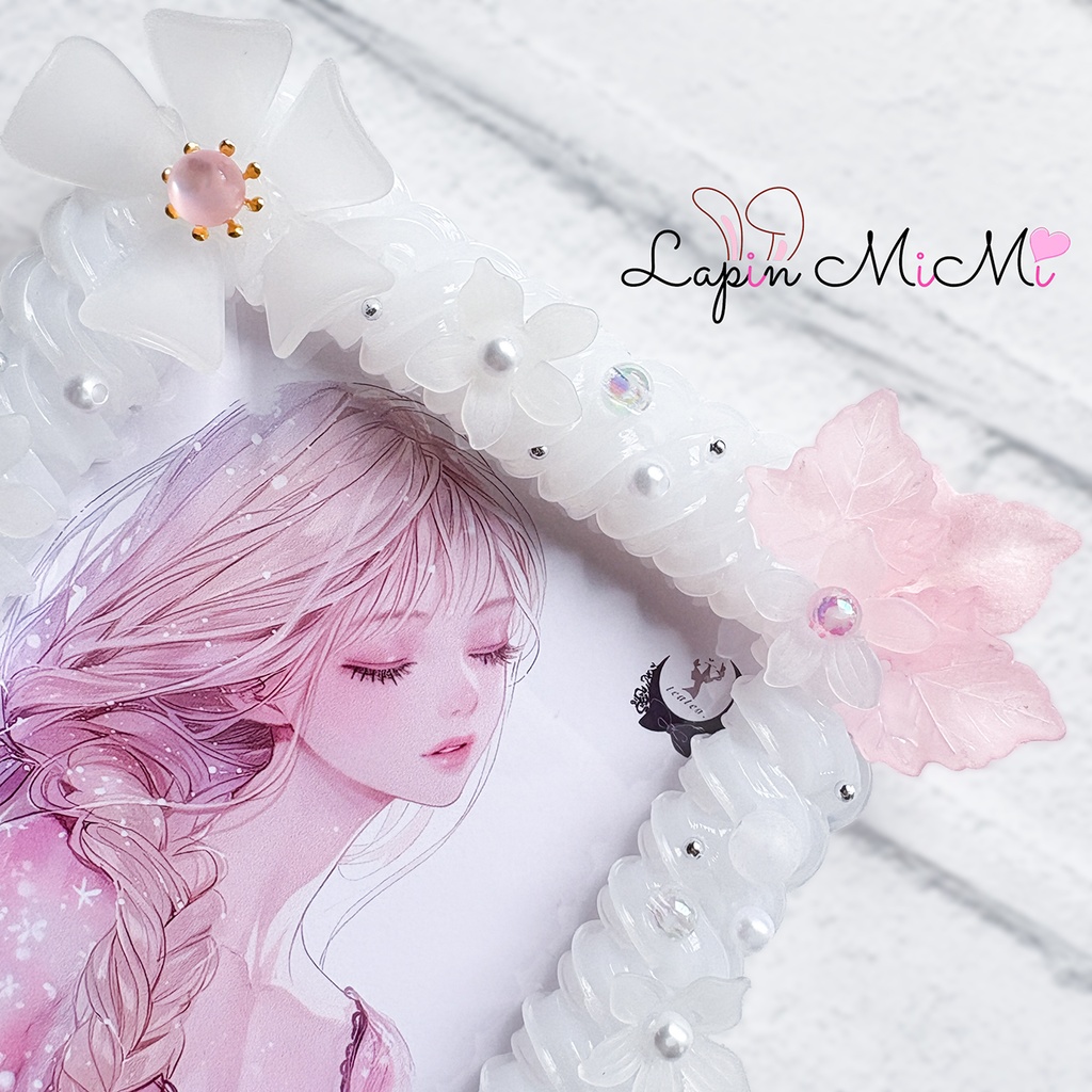 【B7】クリア ホイップデコ 硬質トレカケース ポストカード ハガキ 大判 桜 花 カード ケース