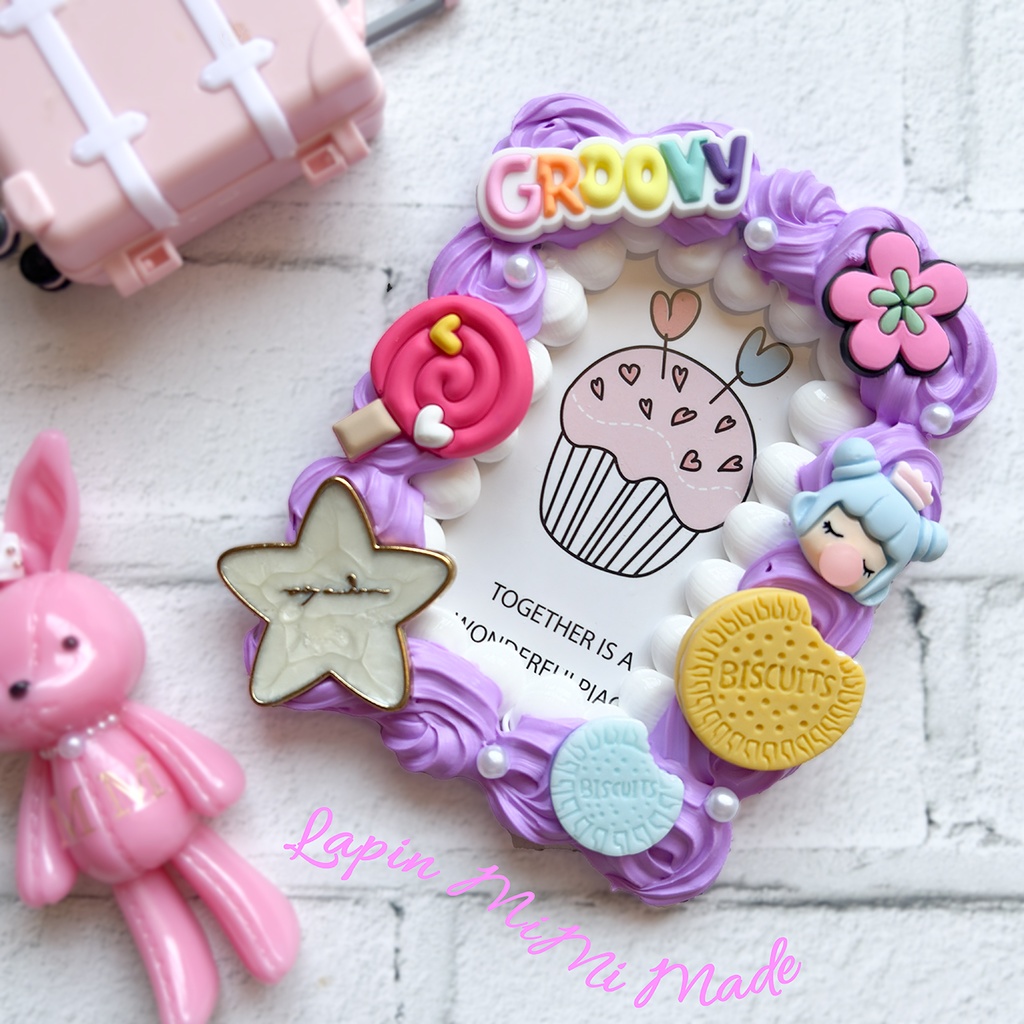 【1点のみ】パープル ホイップデコ 硬質トレカケース B8 ポップ 女の子 お菓子 カード ケース