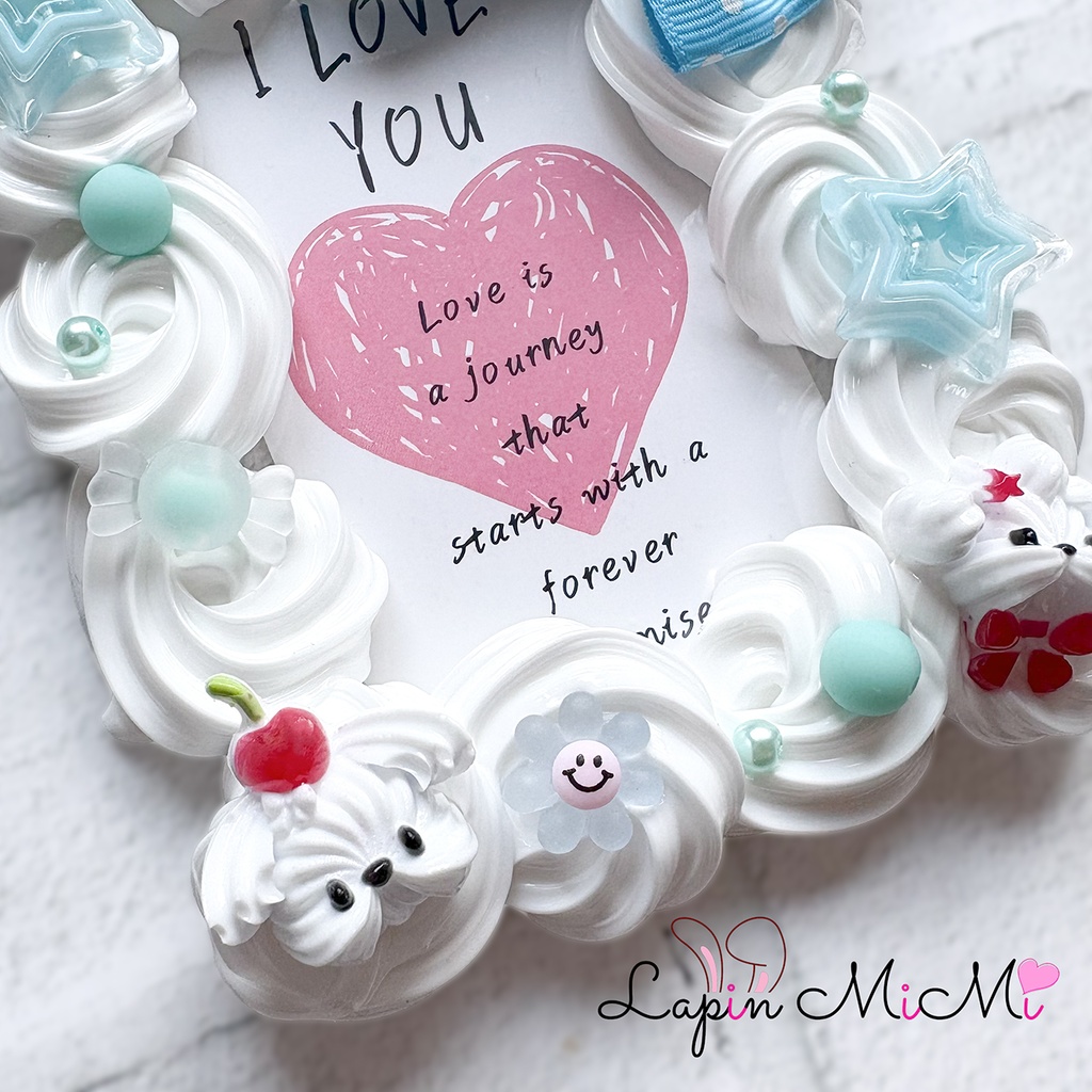 白 ホイップデコ 硬質トレカケース B8 ドット 水色 リボン ホイップわんちゃん ポップ カード ケース