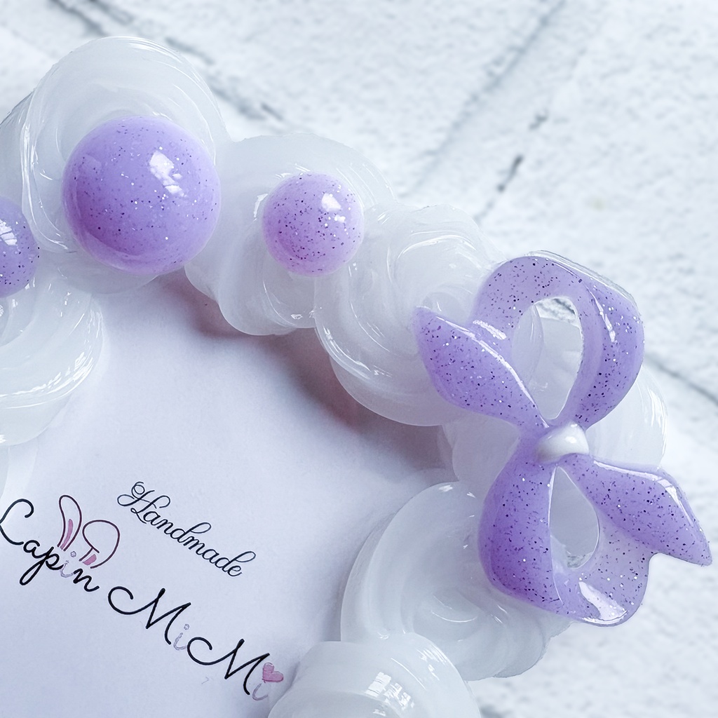 クリア ホイップデコ 硬質トレカケース B8 チェキ パステルカラー マグネットジェル ラメ リボン クローバー カード ケース 5色