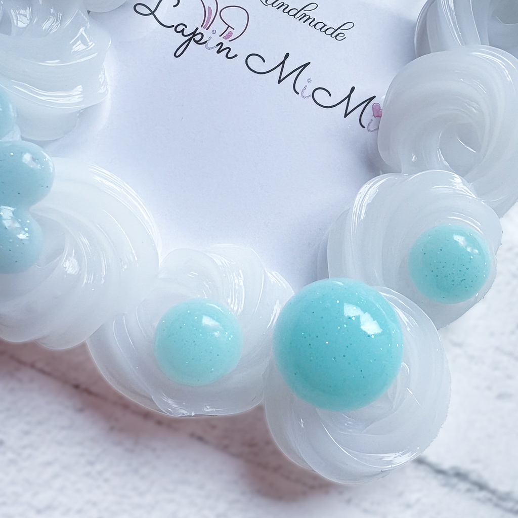 クリア ホイップデコ 硬質トレカケース B8 チェキ パステルカラー マグネットジェル ラメ リボン クローバー カード ケース 5色