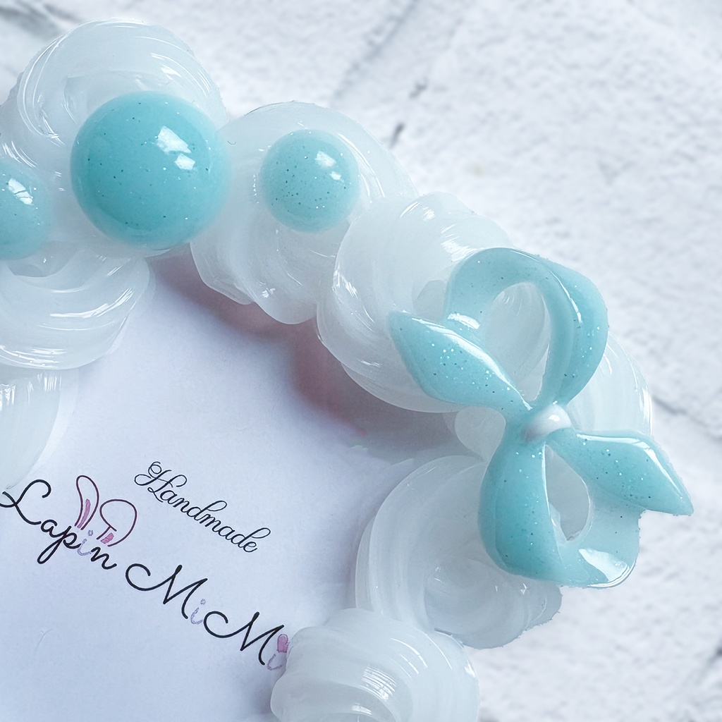 クリア ホイップデコ 硬質トレカケース B8 チェキ パステルカラー マグネットジェル ラメ リボン クローバー カード ケース 5色