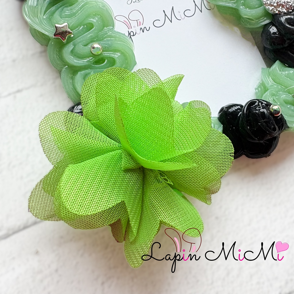 オレンジ 黒 緑 ホイップデコ 硬質トレカケース B8 シフォン 花 シルバー 薔薇 カード ケース