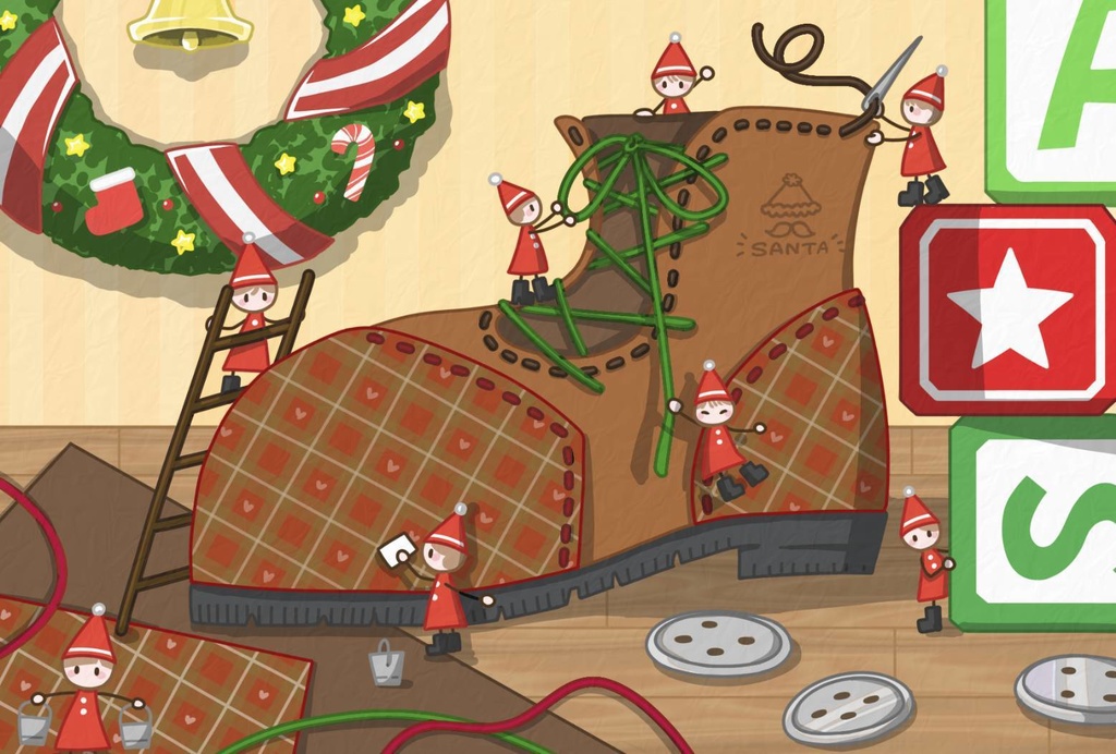 クリスマスポストカード