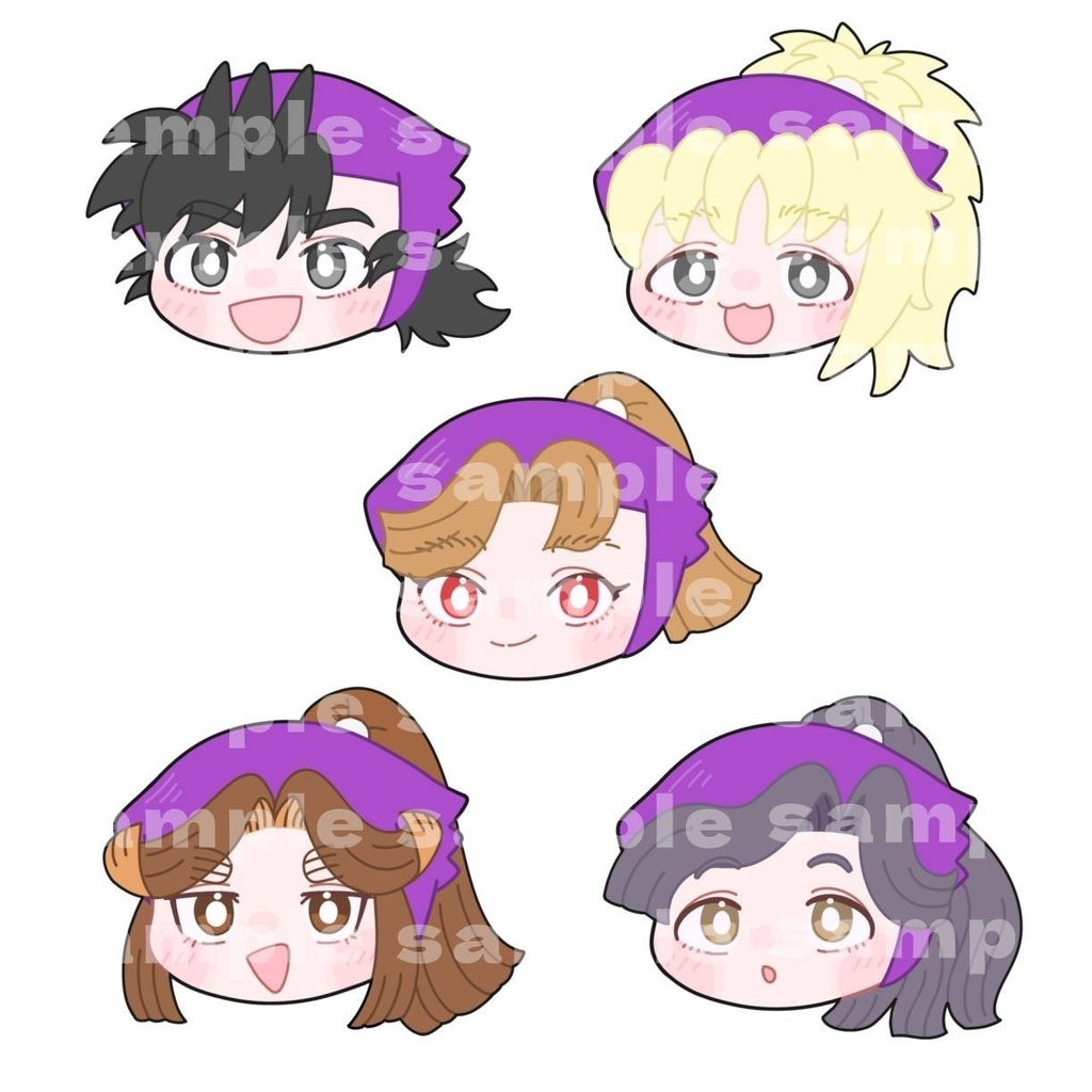 四年生顔だけステッカーセット