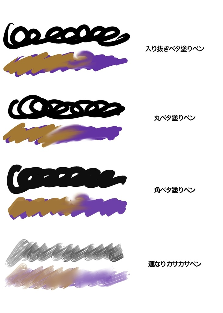 自作ベタ塗りペン