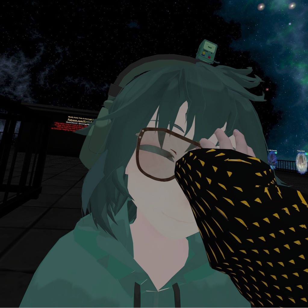 3Dモデル「フェトチーネデザイナー眼鏡」VRChat向け「986⊿」