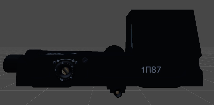 3Dモデル「1P87ドットサイト」VRChat向け