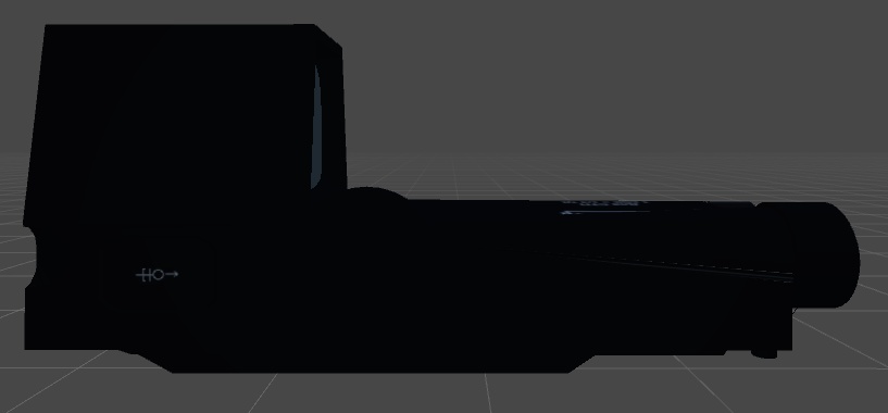 3Dモデル「1P87ドットサイト」VRChat向け