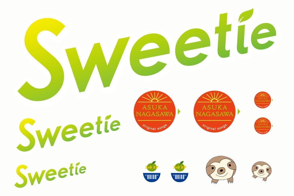 Sweetieステッカーシート