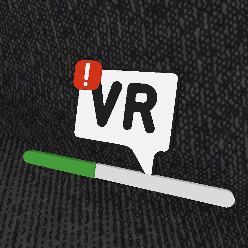 VRChatクラッシュ時のロゴのアクセサリー