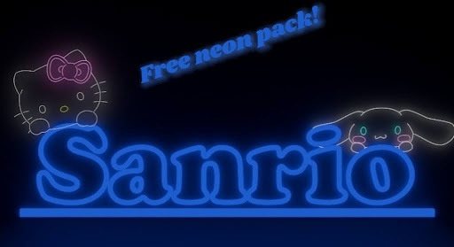 Neon Sanrio Pack - Free Prefab