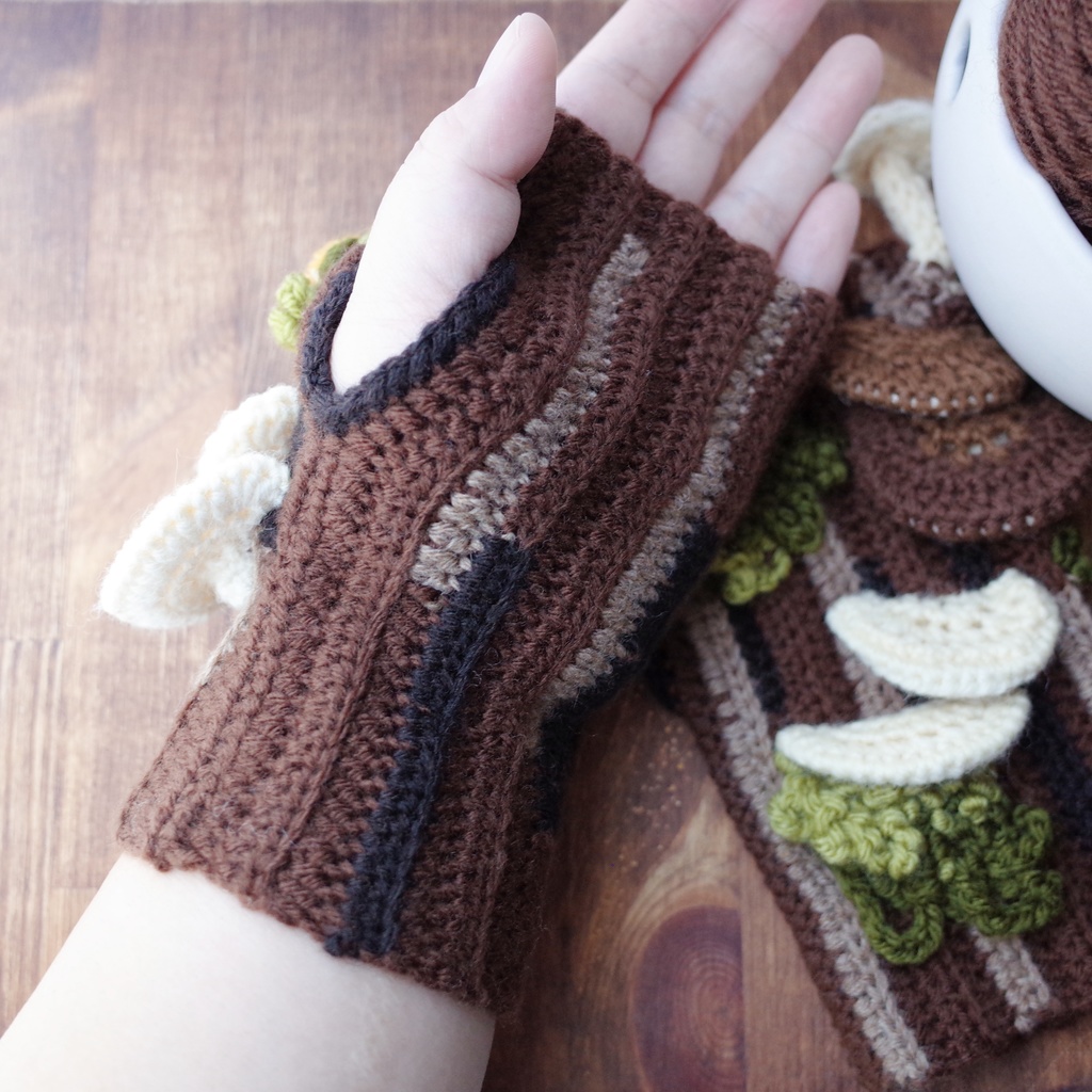 【リーゼの庭】原木キノコなハンドウォーマー