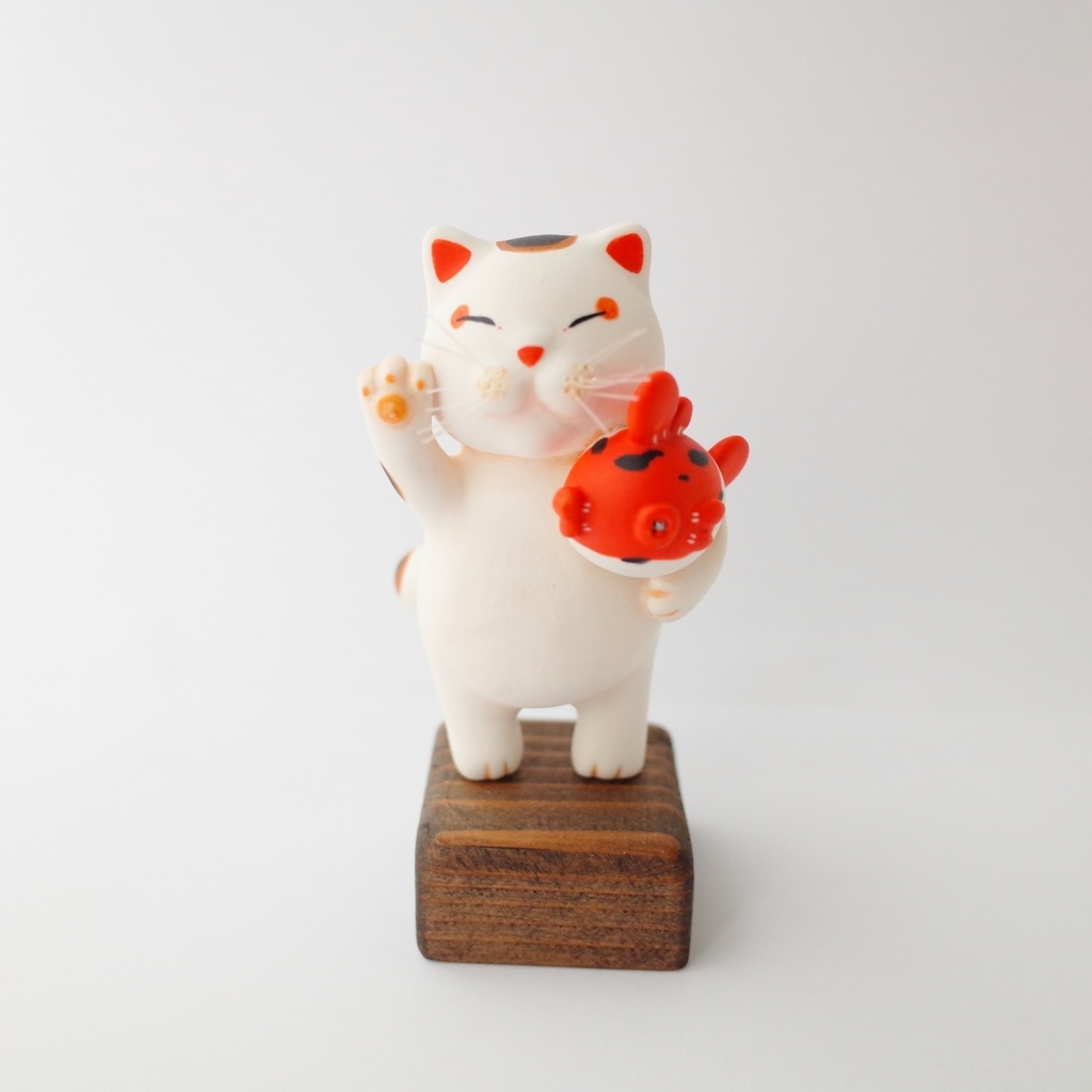 【TAG】福招き猫と金魚ぬいぐるみ【金魚と招き猫のコラボレーション作品展】