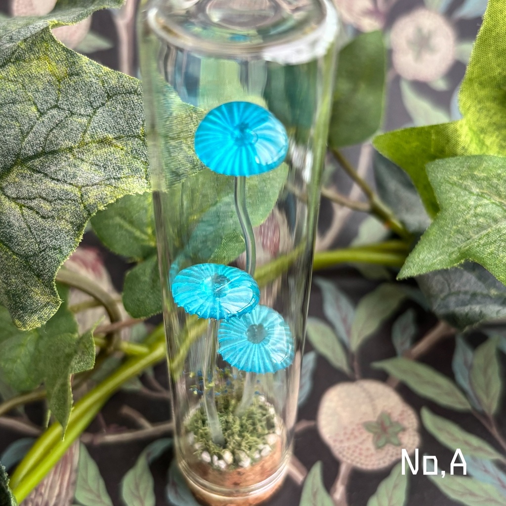 【リーゼの庭】月雫茸/月雫明茸の硝子標本