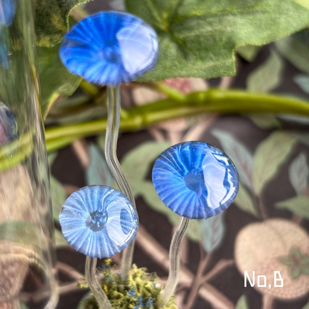 【リーゼの庭】月雫茸/月雫明茸の硝子標本