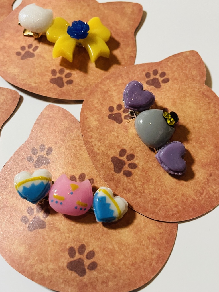 写真家 ジョゼフにゃんこヘアクリップ 各種