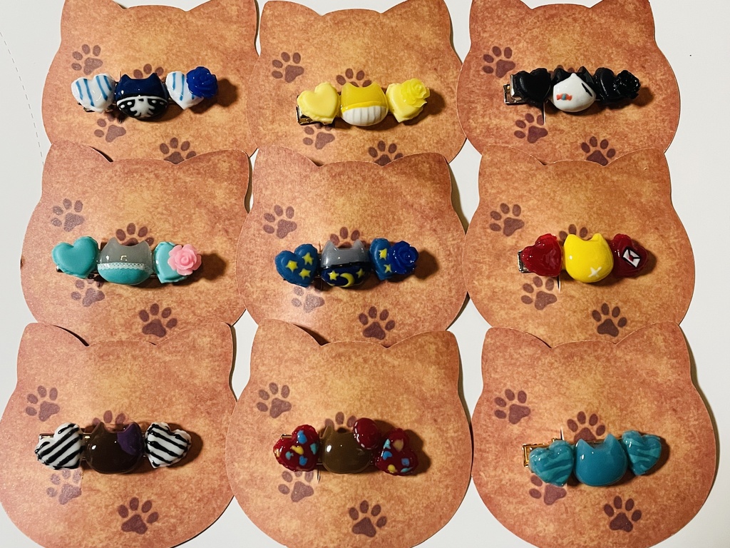 にゃんこ化ヘアクリップ サバイバーver.