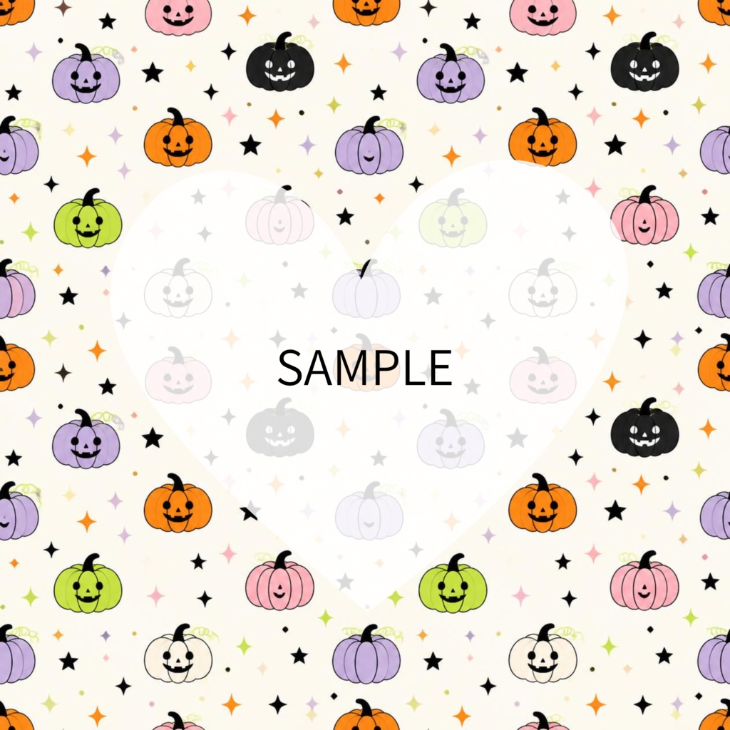 POP HALLOWEEN|ポップでかわいいデジタルペーパー12枚セット|シームレス・商用利用OK