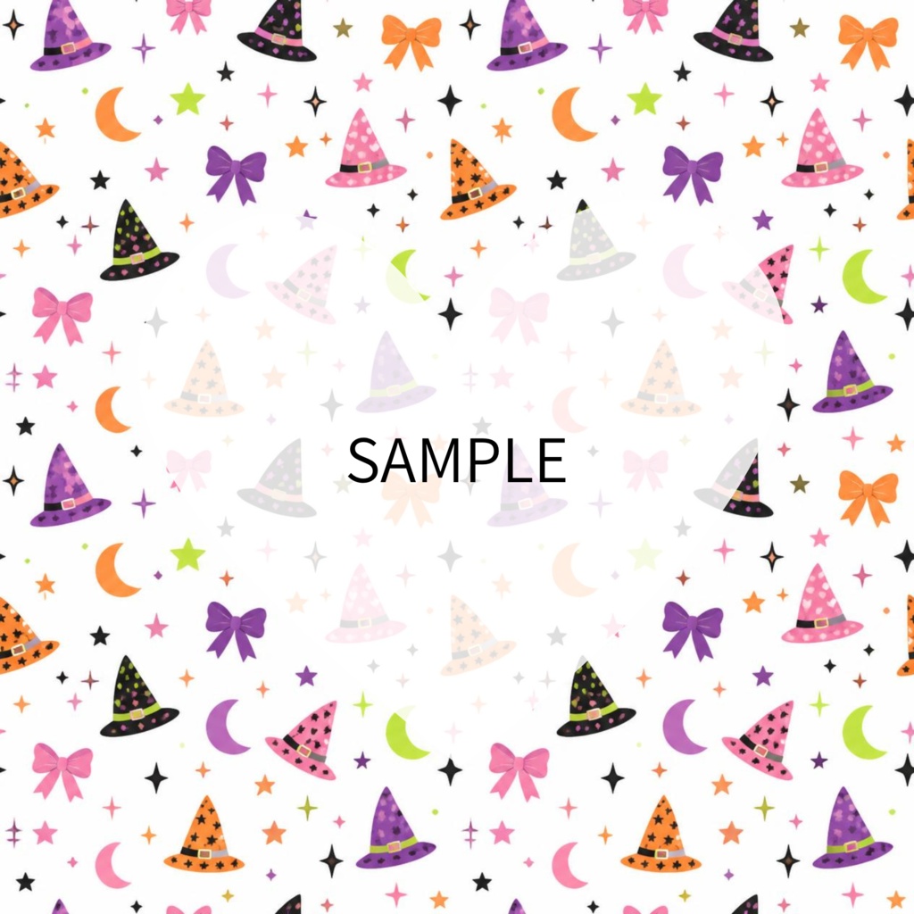 POP HALLOWEEN|ポップでかわいいデジタルペーパー12枚セット|シームレス・商用利用OK