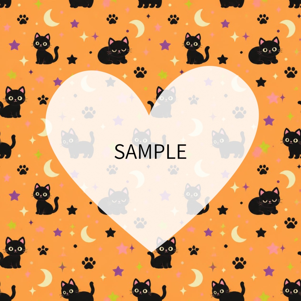 POP HALLOWEEN|ポップでかわいいデジタルペーパー12枚セット|シームレス・商用利用OK