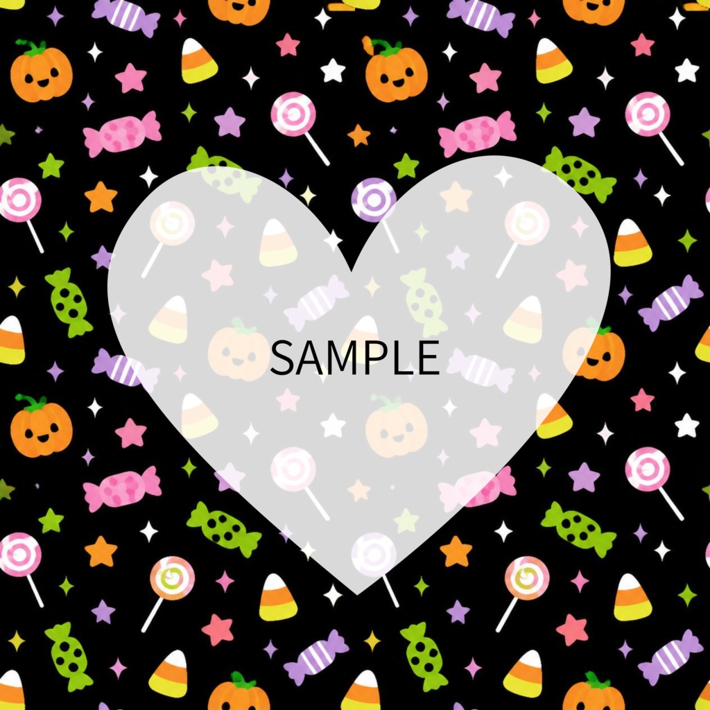 POP HALLOWEEN|ポップでかわいいデジタルペーパー12枚セット|シームレス・商用利用OK