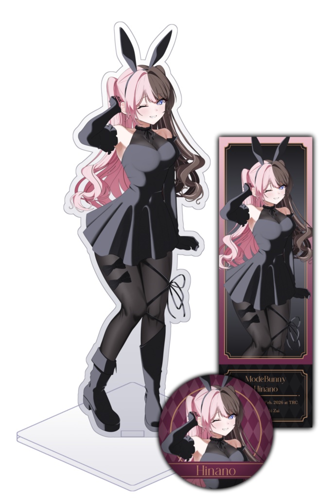 【VGGC11th】橘ひなの創作バニー衣装(モードバニー)アクスタセット